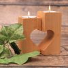 Подсвечник Сердце из 2-х половинок